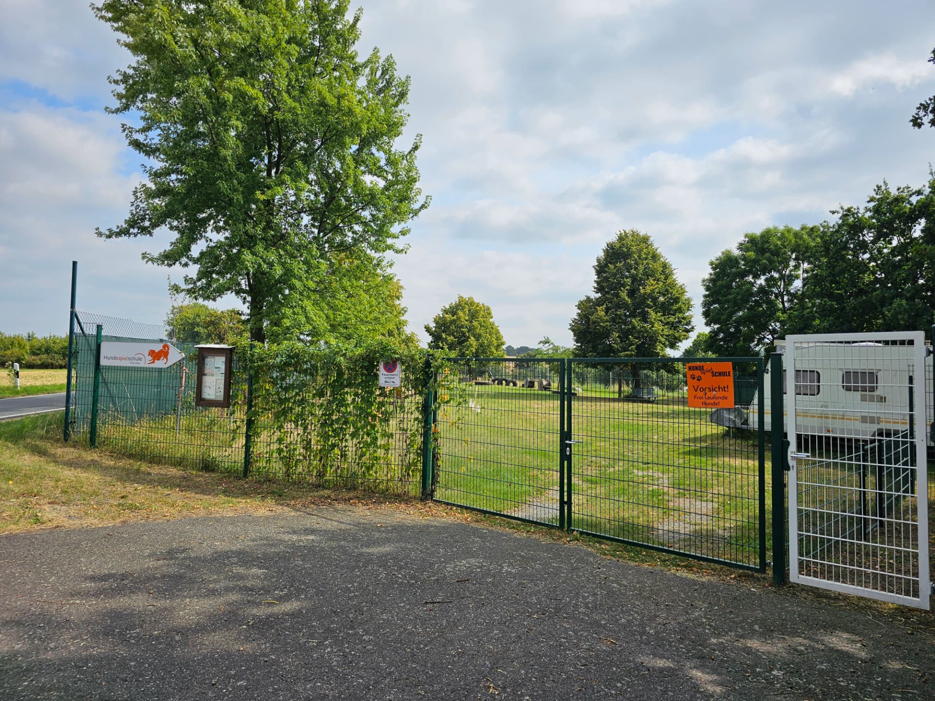 Trainingsgelände der Hundeschule Meißen in Winkwitz